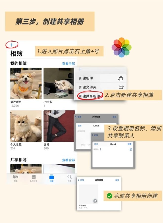 iPhone隔空投送功能_iCloud共享相簿功能_苹果id都能同步什么