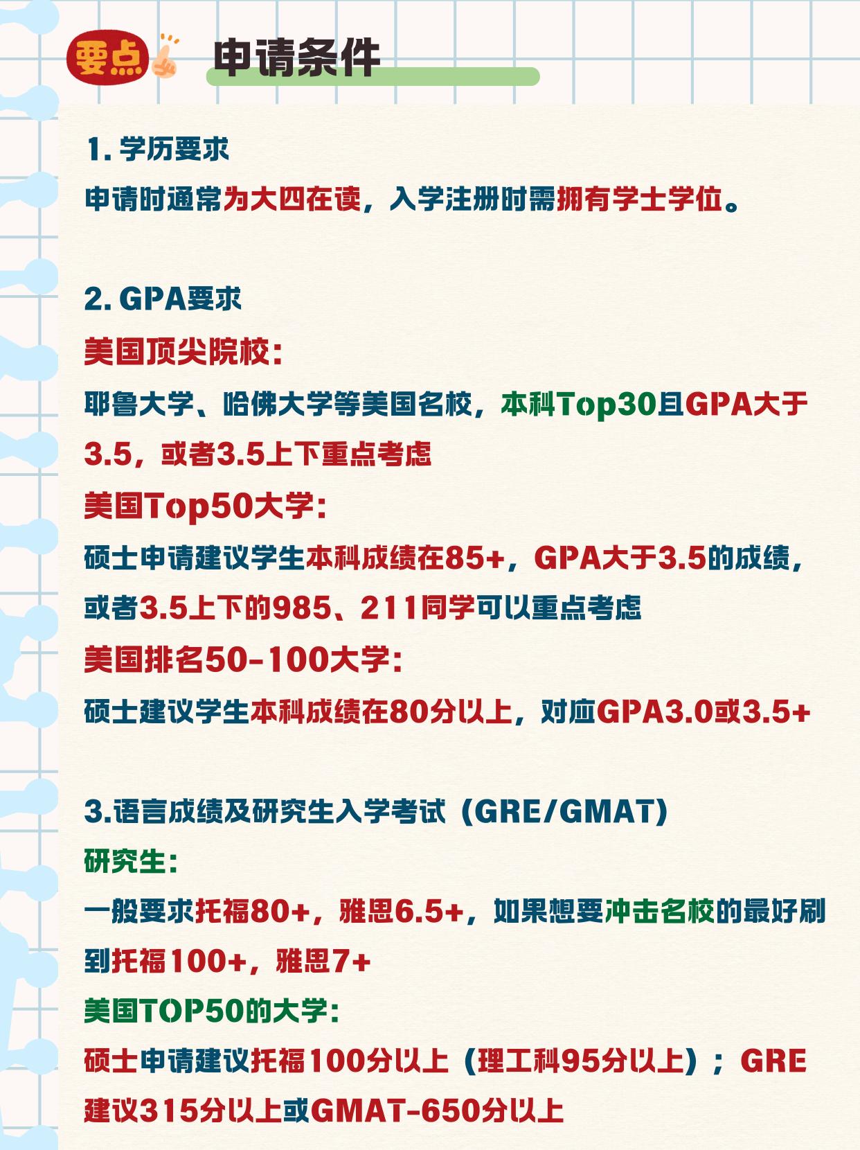 美国硕士申请条件_美国硕士申请流程_如何申请美国研究生留学好一点的大学