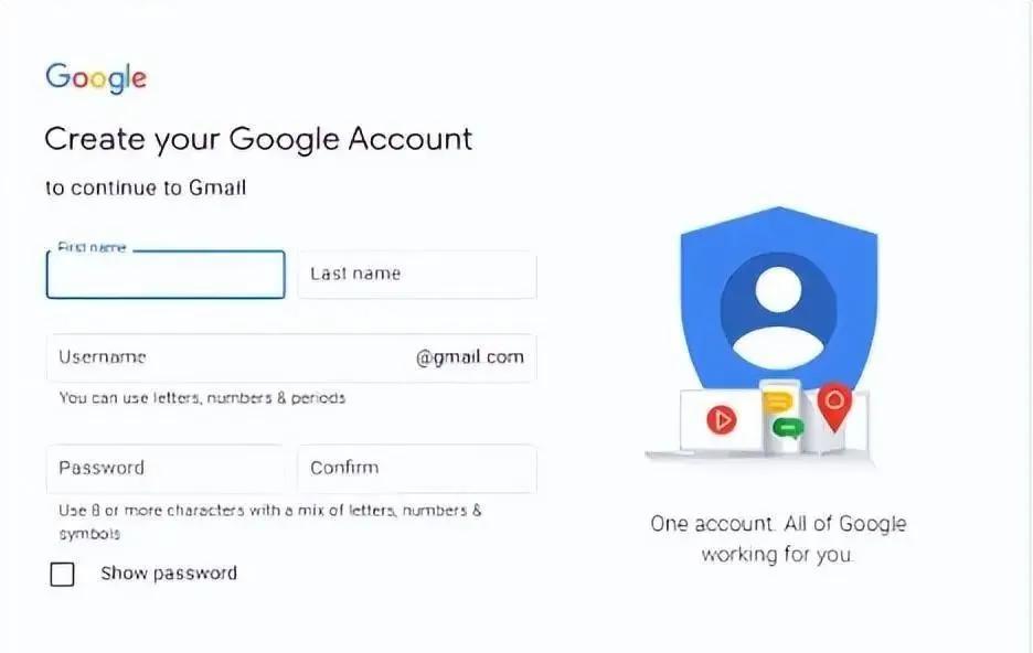 Gmail快速注册步骤_谷歌邮箱注册教程_申请google邮箱注册