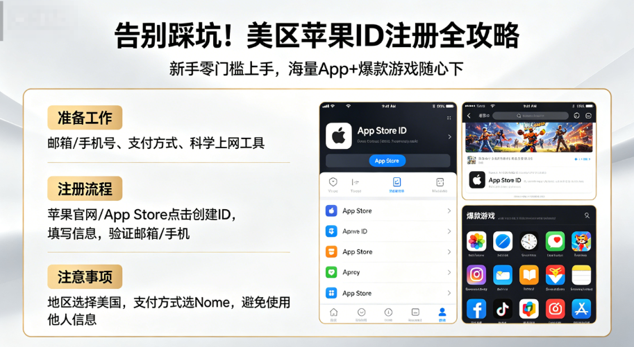 美版id注册教程下载_美区ID使用攻略_苹果美区ID注册