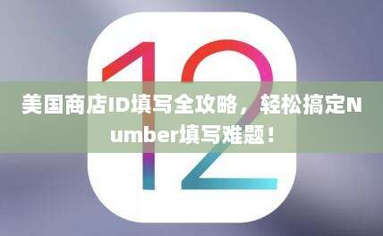 美国商店ID填写全攻略,轻松搞定Number填写难题!