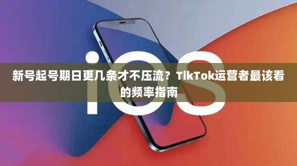 新号起号期日更几条才不压流？TikTok运营者最该看的频率指南