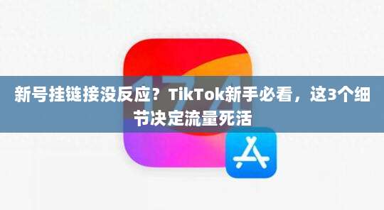 新号挂链接没反应？TikTok新手必看，这3个细节决定流量死活