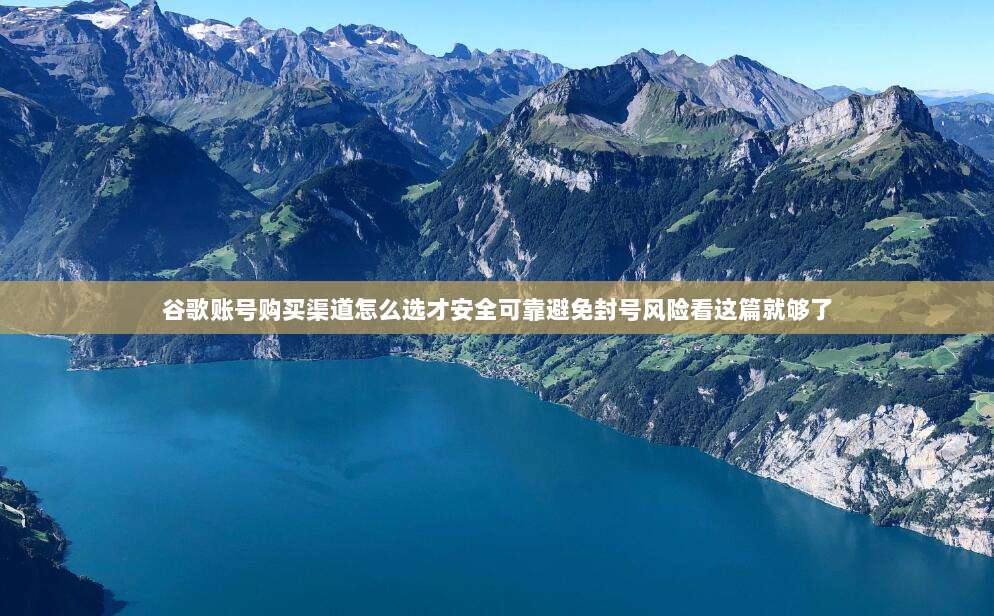 谷歌账号购买渠道怎么选才安全可靠避免封号风险看这篇就够了