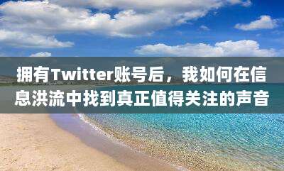 拥有Twitter账号后，我如何在信息洪流中找到真正值得关注的声音