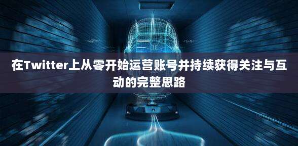 在Twitter上从零开始运营账号并持续获得关注与互动的完整思路
