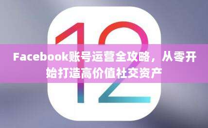 Facebook账号运营全攻略,从零开始打造高价值社交资产