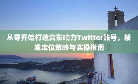 从零开始打造高影响力Twitter账号，精准定位策略与实操指南