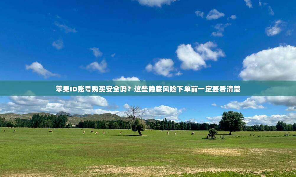 苹果ID账号购买安全吗?这些隐藏风险下单前一定要看清楚