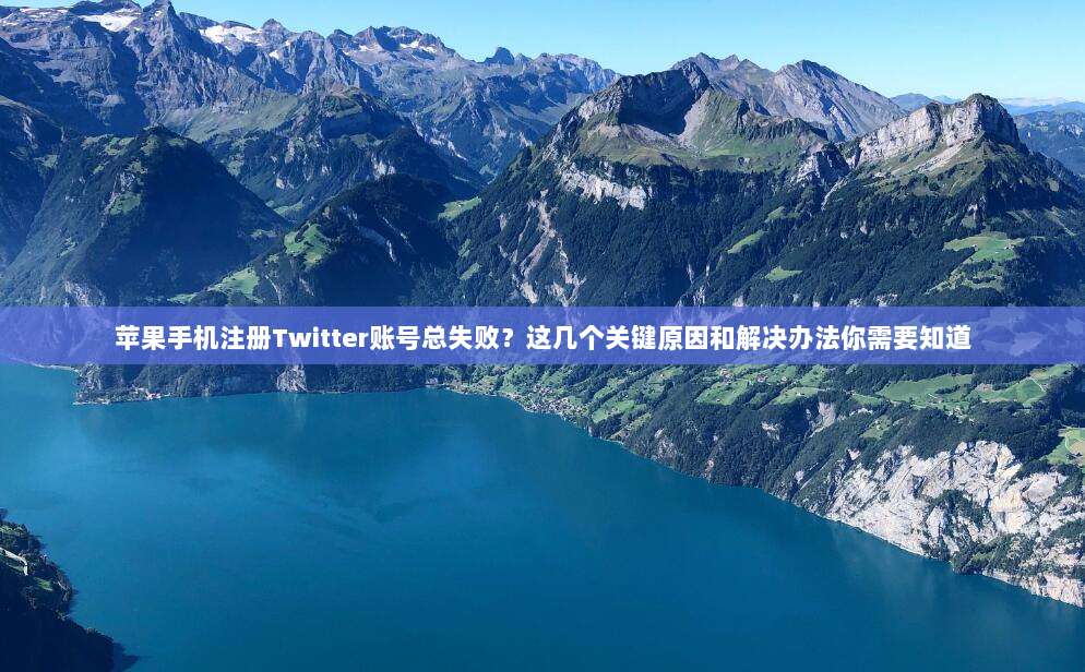 苹果手机注册Twitter账号总失败?这几个关键原因和解决办法你需要知道