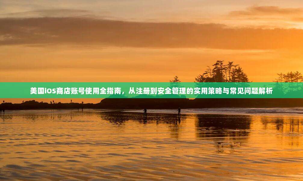 美国iOS商店账号使用全指南,从注册到安全管理的实用策略与常见问题解析