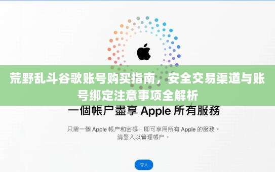 荒野乱斗谷歌账号购买指南,安全交易渠道与账号绑定注意事项全解析